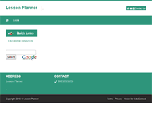 Tablet Screenshot of lessonplanner.eduk12.net
