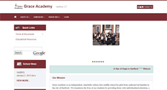 Desktop Screenshot of graceacademyhartford.eduk12.net